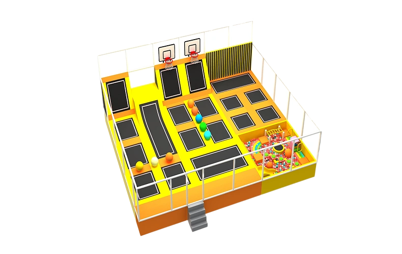 Commercial Small Indoor Playground Family Play Center Jumping Bed Sport Game Trampoline Park Manufacturer