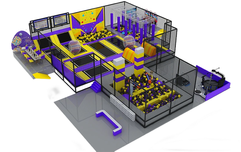Cheap High Quality Indoor Trampoline Jump Park Entertainment Center For Adults 