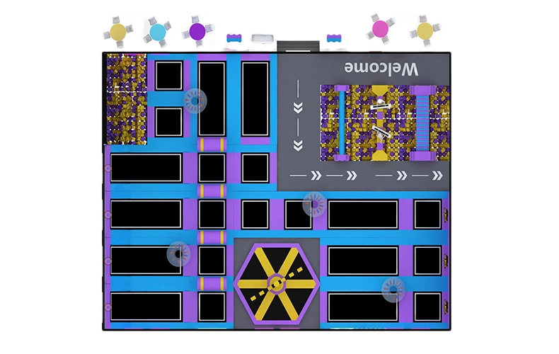 Commercial Indoor Play Area Equipment Price For Trampoline Park