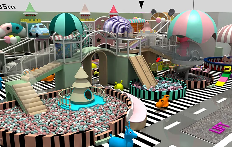 Macaron Castle Indoor Playground Equipment