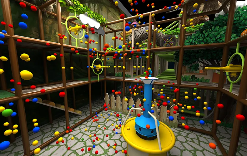 Commercial Kids Soft Amusement Park Equipment Ball Blaster Machines Indoor Playground Ball Shooter For Sale