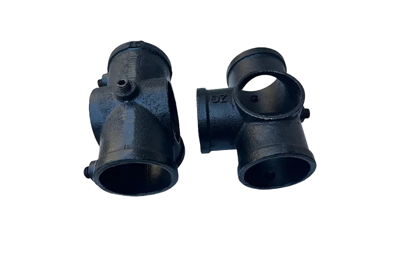 Wholesale Key Clamp Structural Pipe Fittings Elbow and Cross Powder Coating Iron Pipe Clamp Supplier 