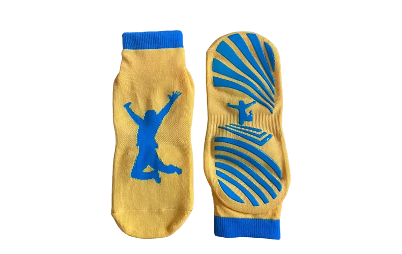Breathable Non-Slip Sticky Grips Trampoline Playground Socks For Kids and Adults