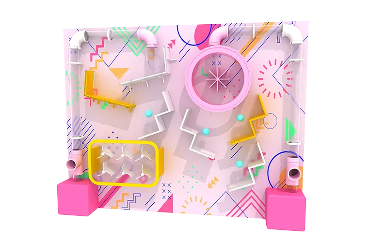 Customized Kids Play Zone Interactive Wall Ocean Ball Games For Party Hire