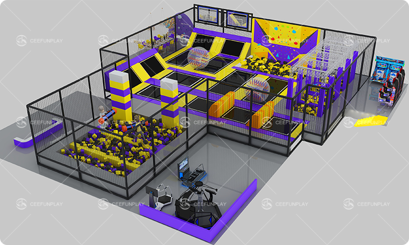 Commercial Trampoline Park EquipmentFull‑Size Trampolines for Large Commercial Venues