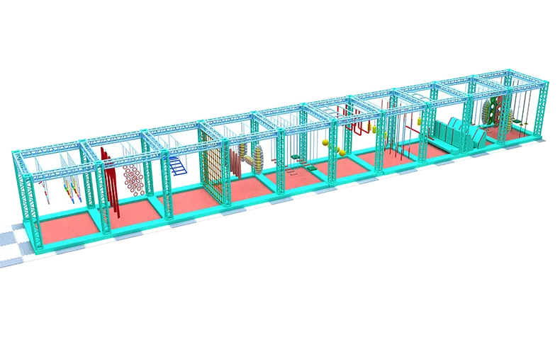 Cheap Commercial Ninja Warrior Exercise Gym Playground Set For Children