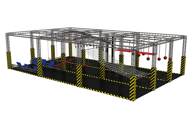Custom Elevated Kids Ninja Warrior Obstacle Course Supplier