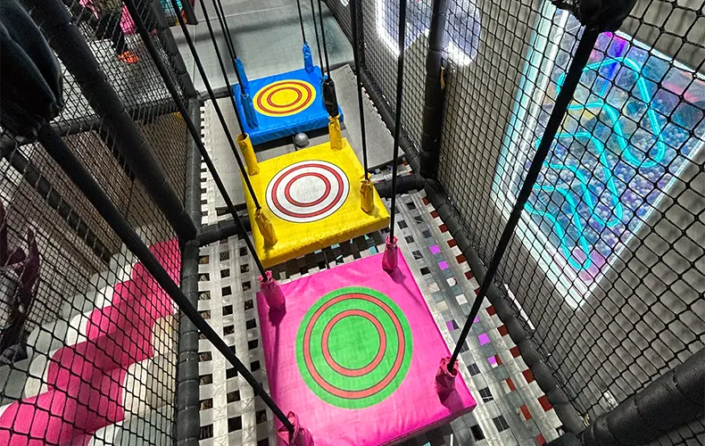 Customized Indoor Soft Swinging Obstacle Game Balance Bridge Play Zone