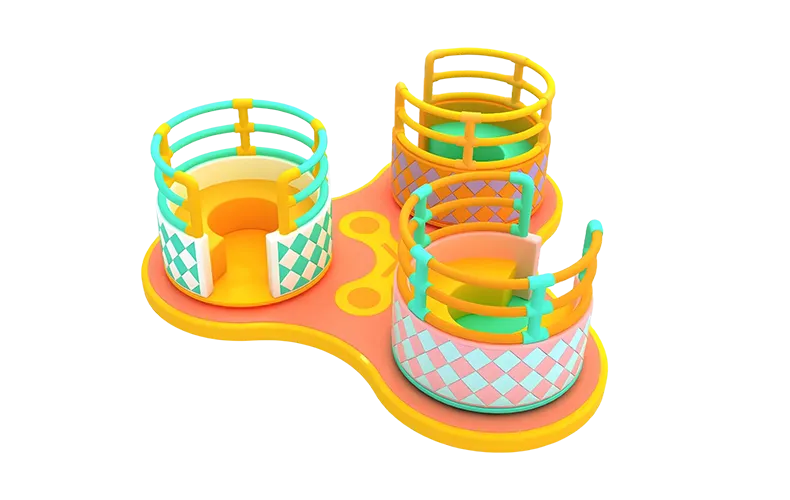 Customized Indoor Soft Swivel Carousel Playground Facility For Sale