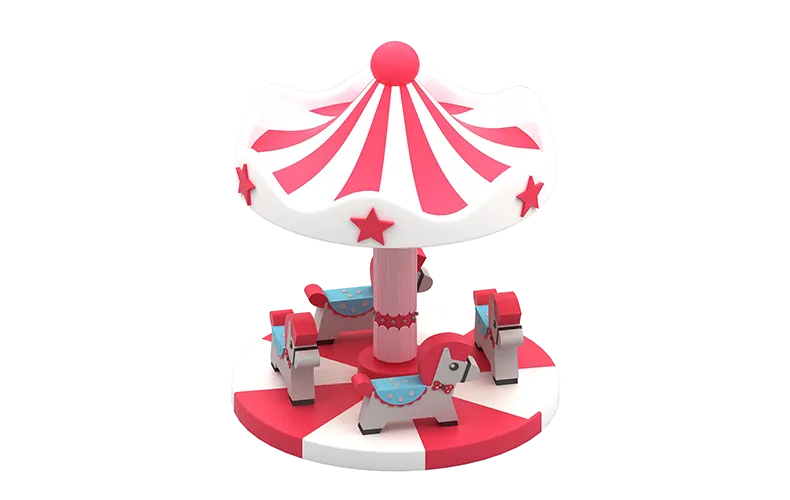 Customized Indoor Soft Swivel Carousel Playground Facility For Sale