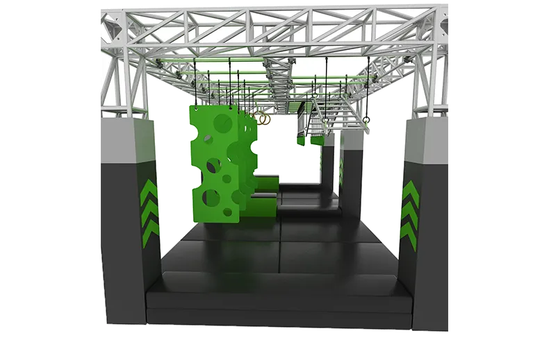 Free Design Kids Super Ninja Warrior Playground Gym Game Supplier