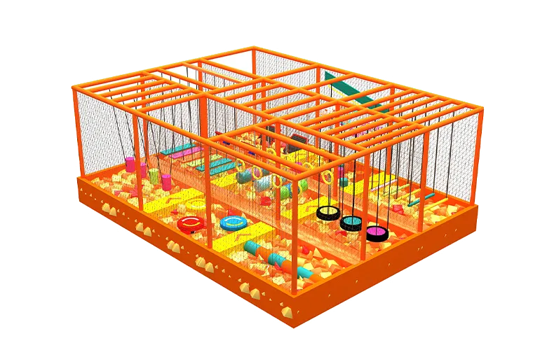 Gymnastics Kids Indoor Elevated Ninja Warrior Obstacle Course Manufacturer