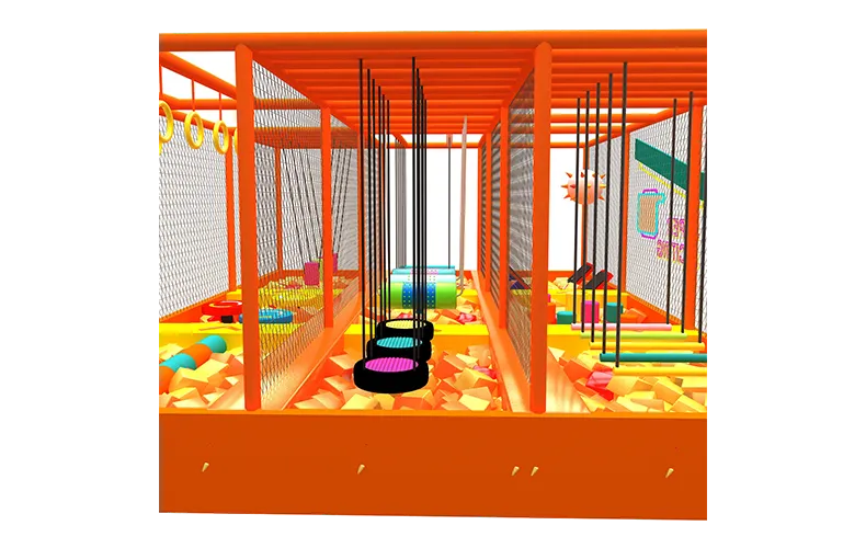 Gymnastics Kids Indoor Elevated Ninja Warrior Obstacle Course Manufacturer