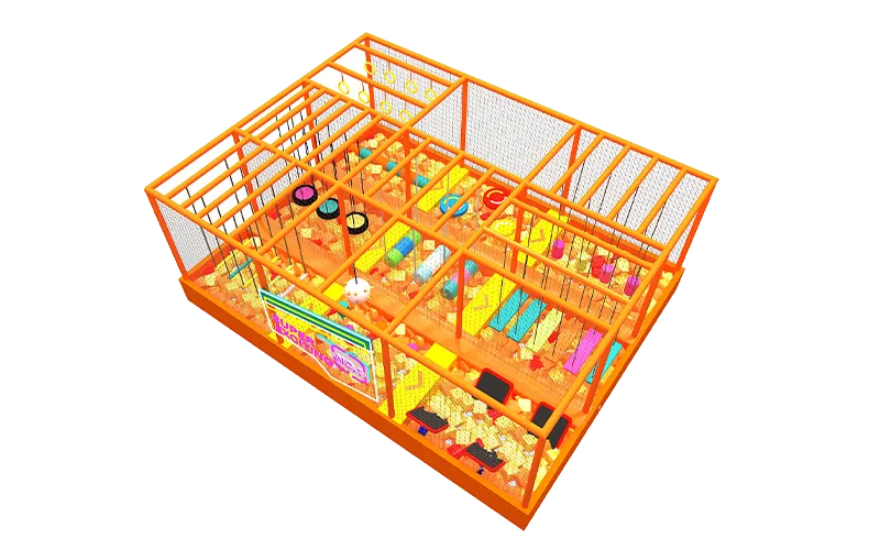 Gymnastics Kids Indoor Elevated Ninja Warrior Obstacle Course Manufacturer