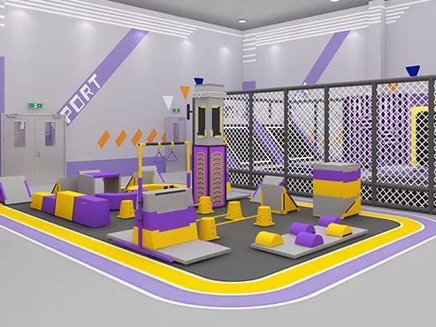Soft Enclosure Obstacle Course Game