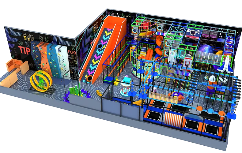 Space Exploration Station Themed Indoor Playground Equipment