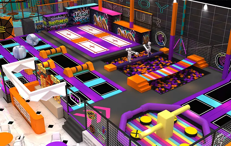 Neon Light Indoor Soft Playground Center