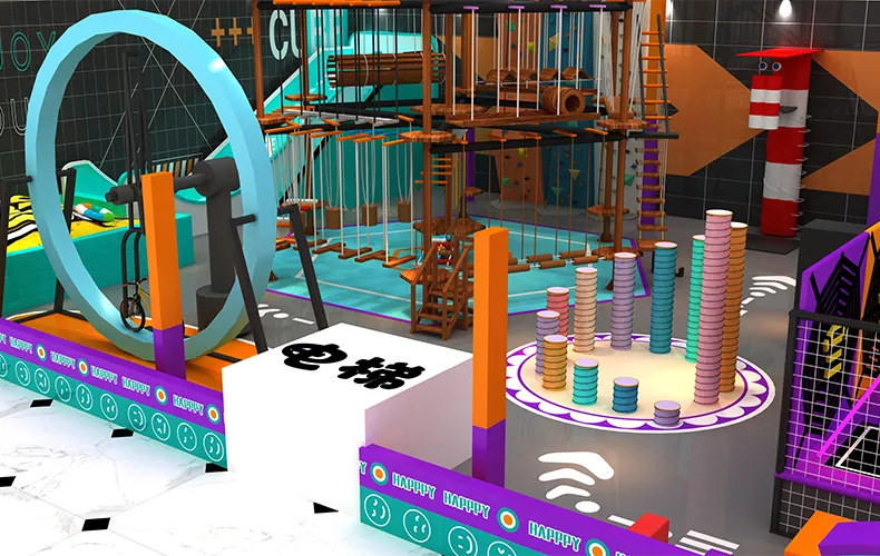 Neon Light Indoor Soft Playground Center