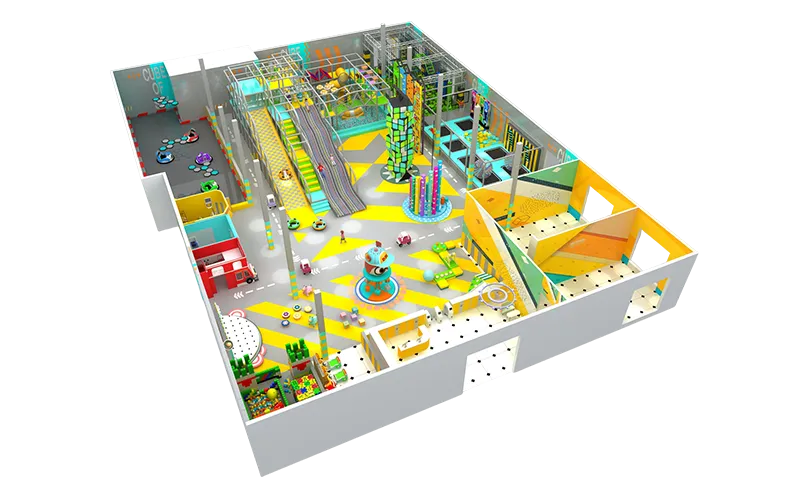 Pastel Color Soft Indoor Playground For Sale