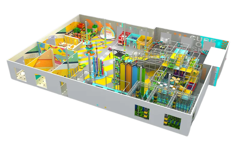 Pastel Color Soft Indoor Playground For Sale