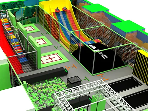 Adventure and Expansion Trampoline Area
