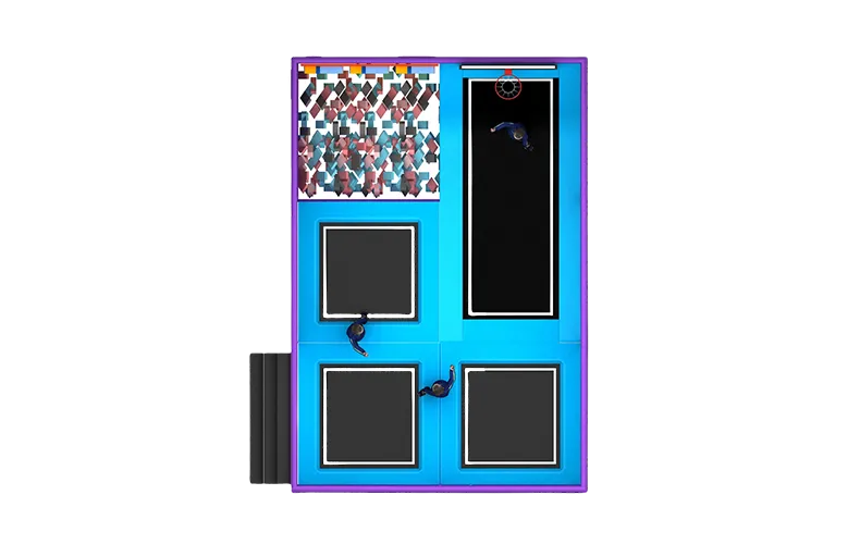 Mini Kids Indoor Trampoline Recreational Park Equipment For Sale