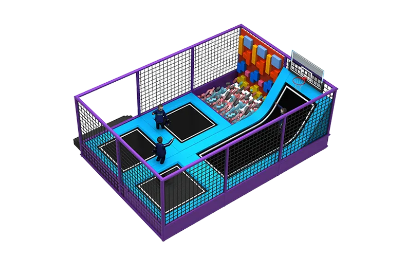 Mini Kids Indoor Trampoline Recreational Park Equipment For Sale