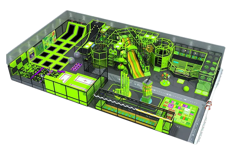 Commercial Customized Indoor Trampoline Park Play Equipment For Sale 