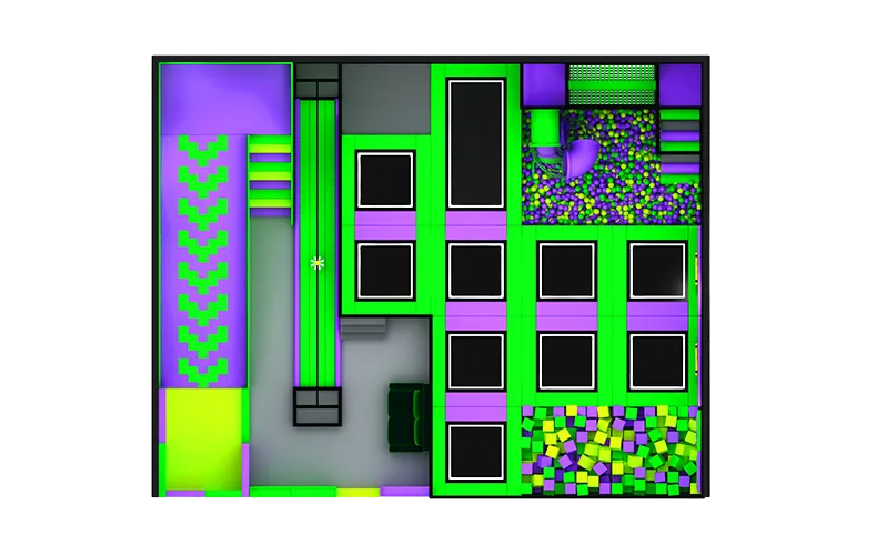 Top Supplier Commercial Indoor Trampoline Jump Park With Kids Donut Slide Play Equipment