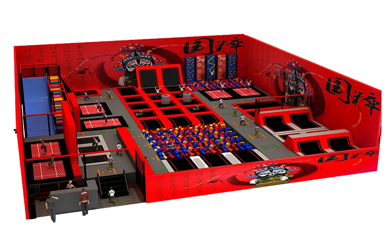 Commercial Indoor Adventure Jumping Trampoline Park Amusement Equipment