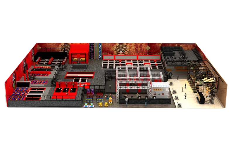 Commercial Indoor Adventure Jumping Trampoline Park Amusement Equipment