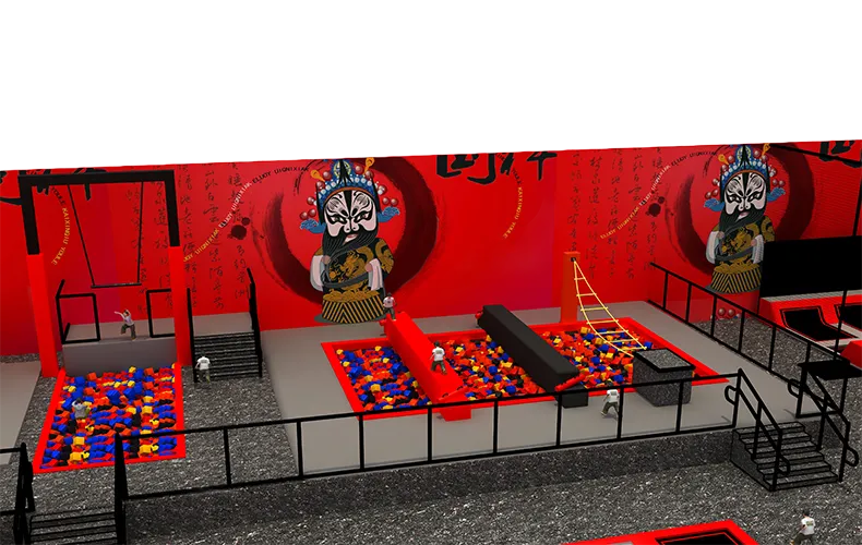 Commercial Indoor Adventure Jumping Trampoline Park Amusement Equipment