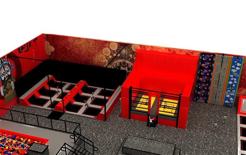 Commercial Indoor Adventure Jumping Trampoline Park Amusement Equipment