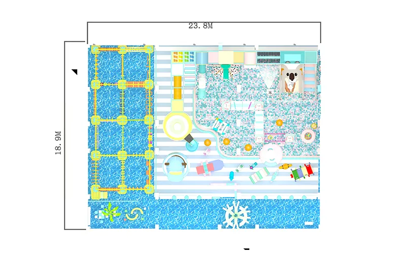 Rope Course Indoor Playground Equipment 