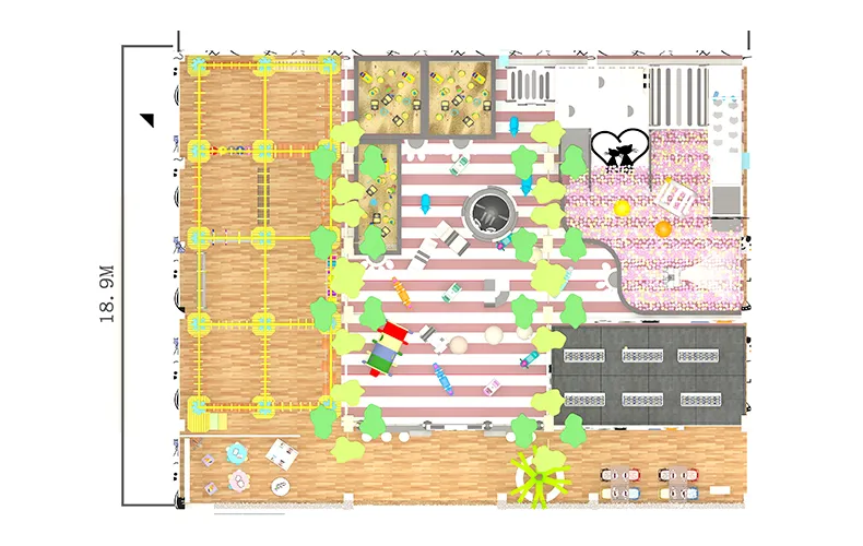 Rope Course Indoor Playground Equipment 