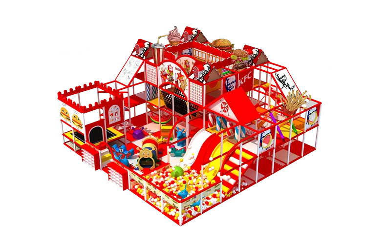 Kids Maze Indoor Red Playgrounds