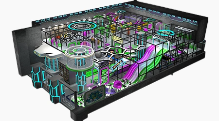 Space Theme Obstacle Maze