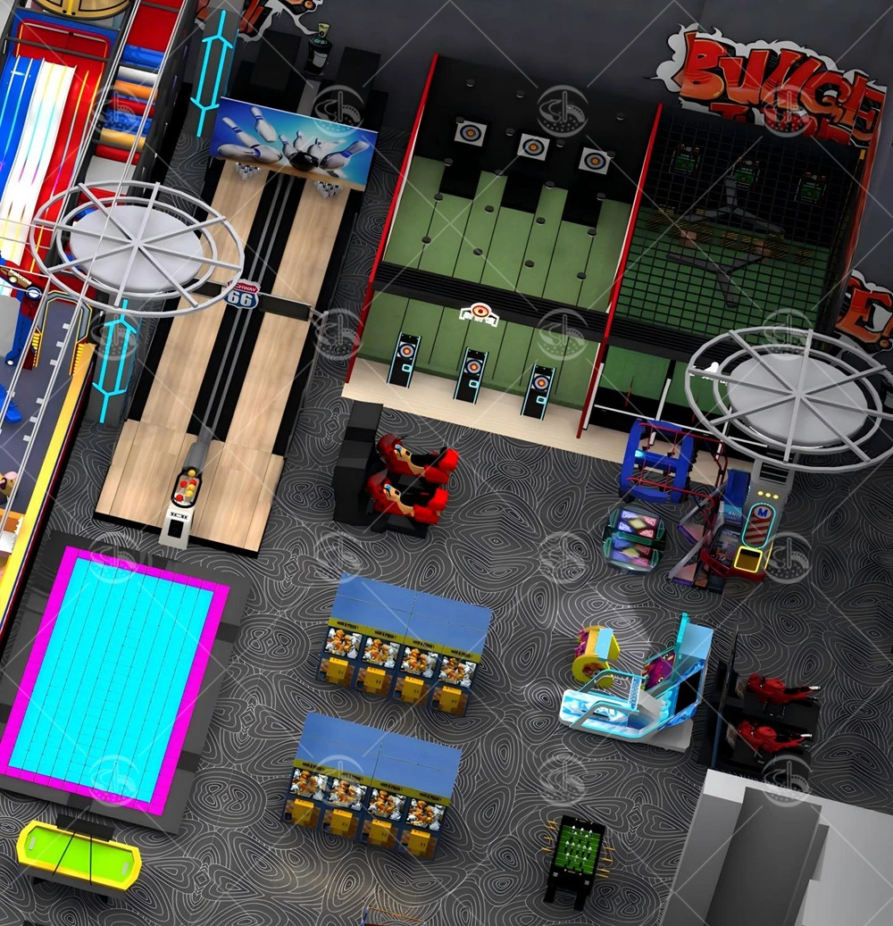 VR and interactive digital amusement equipment, including projection games and electronic racing simulators.